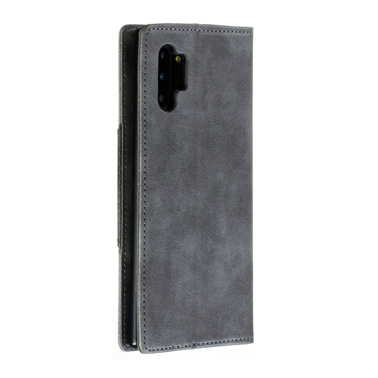 For Galaxy Note 10 Pro Splicing Color Magnetic Hem Horizontal Flip Leather Case with Holder & Card Slots