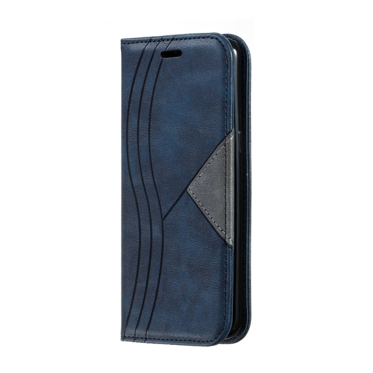For Galaxy S8 Splicing Color Magnetic Hem Horizontal Flip Leather Case with Holder & Card Slots