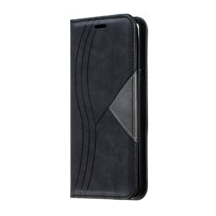 For Galaxy S8 Plus Splicing Color Magnetic Hem Horizontal Flip Leather Case with Holder & Card Slots