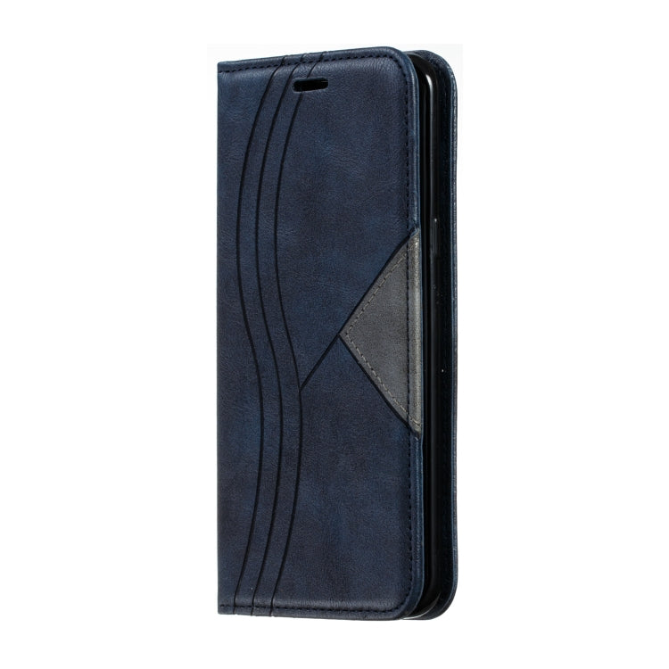 For Galaxy S8 Plus Splicing Color Magnetic Hem Horizontal Flip Leather Case with Holder & Card Slots