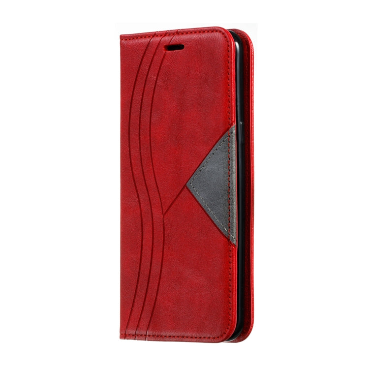 For Galaxy S8 Plus Splicing Color Magnetic Hem Horizontal Flip Leather Case with Holder & Card Slots