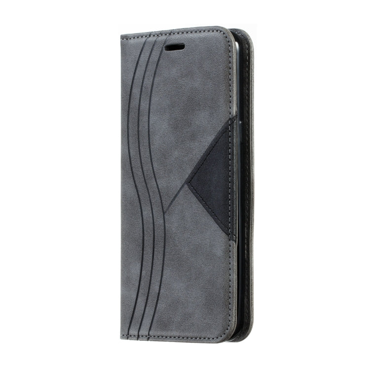 For Galaxy S8 Plus Splicing Color Magnetic Hem Horizontal Flip Leather Case with Holder & Card Slots