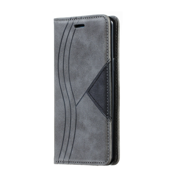 For Galaxy S9 Splicing Color Magnetic Hem Horizontal Flip Leather Case with Holder & Card Slots