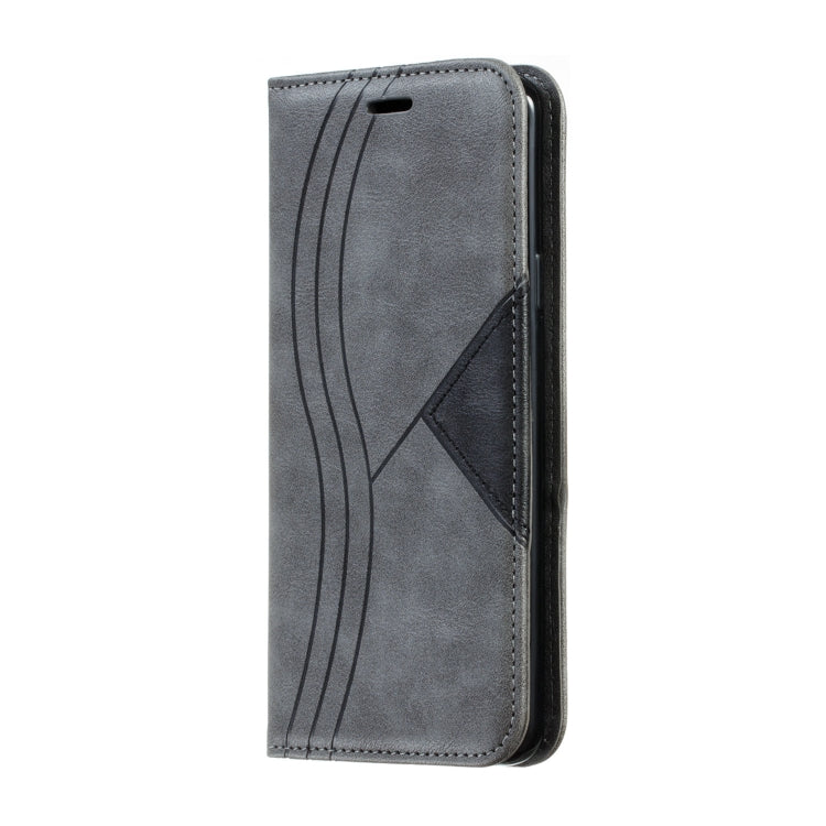 For Galaxy S9 Plus Splicing Color Magnetic Hem Horizontal Flip Leather Case with Holder & Card Slots