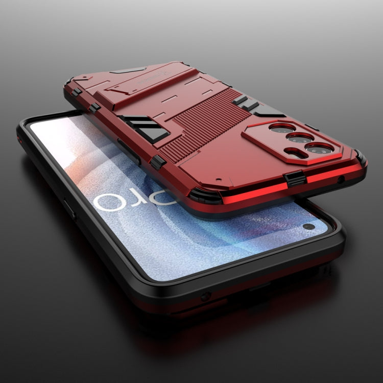 For OPPO K9 Pro Punk Armor 2 in 1 PC + TPU Shockproof Phone Case with Invisible Holder
