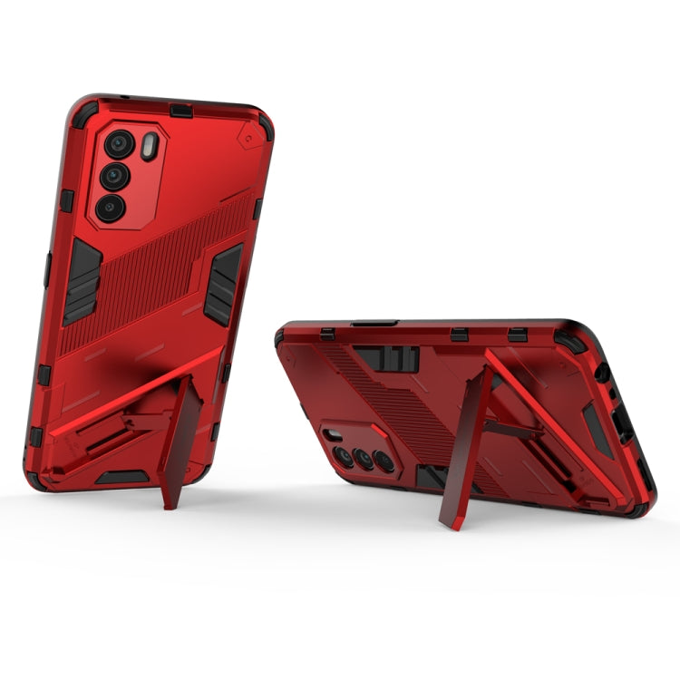 For OPPO K9 Pro Punk Armor 2 in 1 PC + TPU Shockproof Phone Case with Invisible Holder