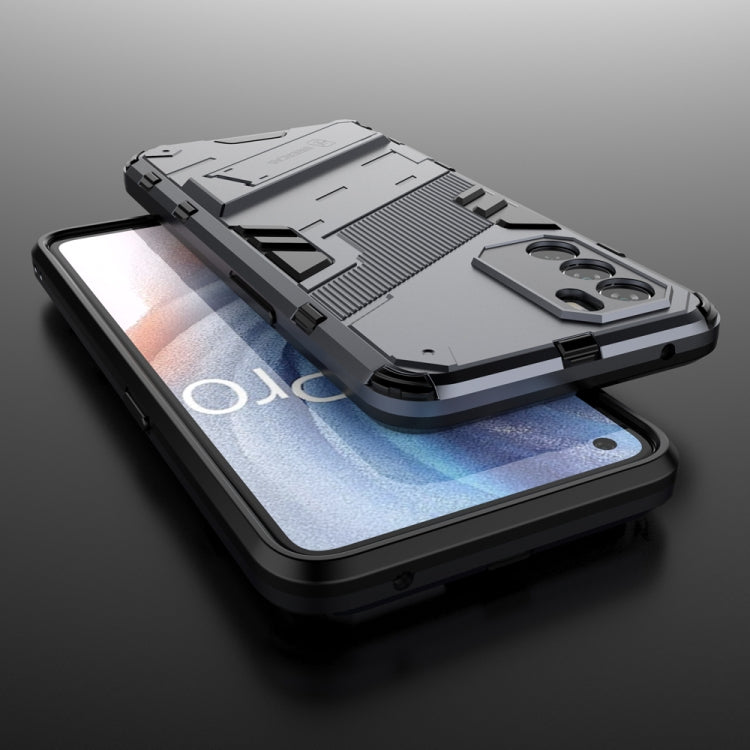 For OPPO K9 Pro Punk Armor 2 in 1 PC + TPU Shockproof Phone Case with Invisible Holder