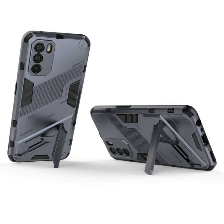 For OPPO K9 Pro Punk Armor 2 in 1 PC + TPU Shockproof Phone Case with Invisible Holder