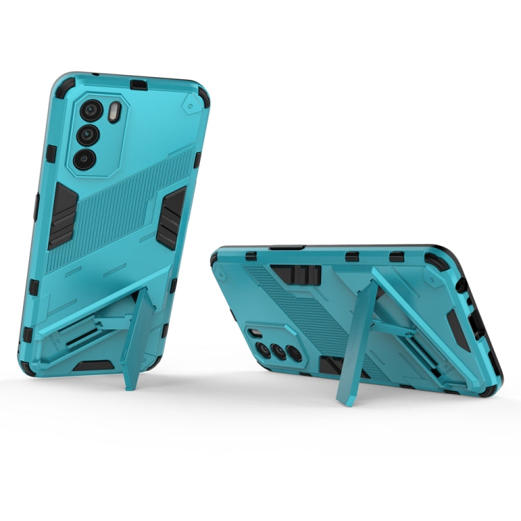 For OPPO K9 Pro Punk Armor 2 in 1 PC + TPU Shockproof Phone Case with Invisible Holder