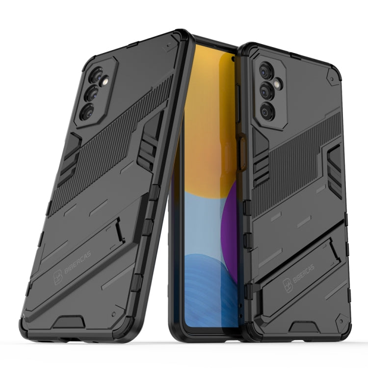 For Samsung Galaxy M52 5G Punk Armor 2 in 1 PC + TPU Shockproof Phone Case with Invisible Holder