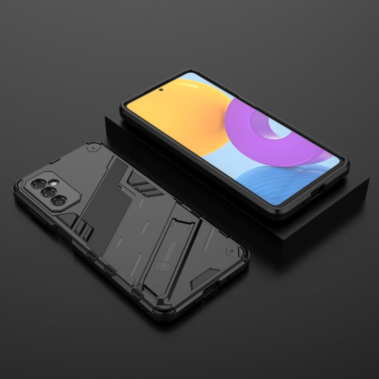 For Samsung Galaxy M52 5G Punk Armor 2 in 1 PC + TPU Shockproof Phone Case with Invisible Holder
