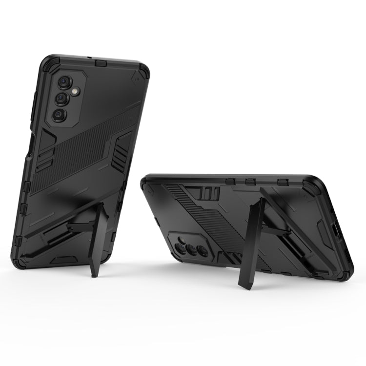 For Samsung Galaxy M52 5G Punk Armor 2 in 1 PC + TPU Shockproof Phone Case with Invisible Holder