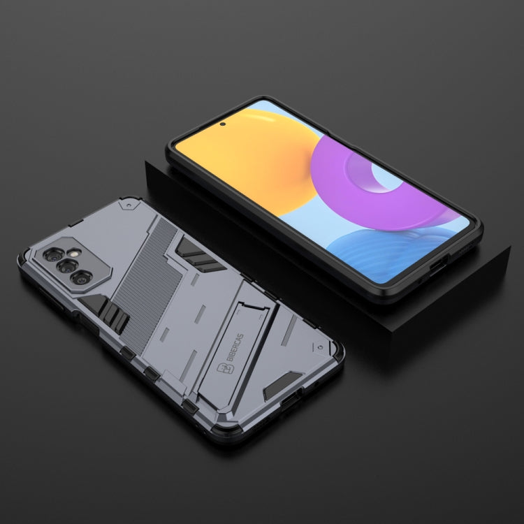 For Samsung Galaxy M52 5G Punk Armor 2 in 1 PC + TPU Shockproof Phone Case with Invisible Holder