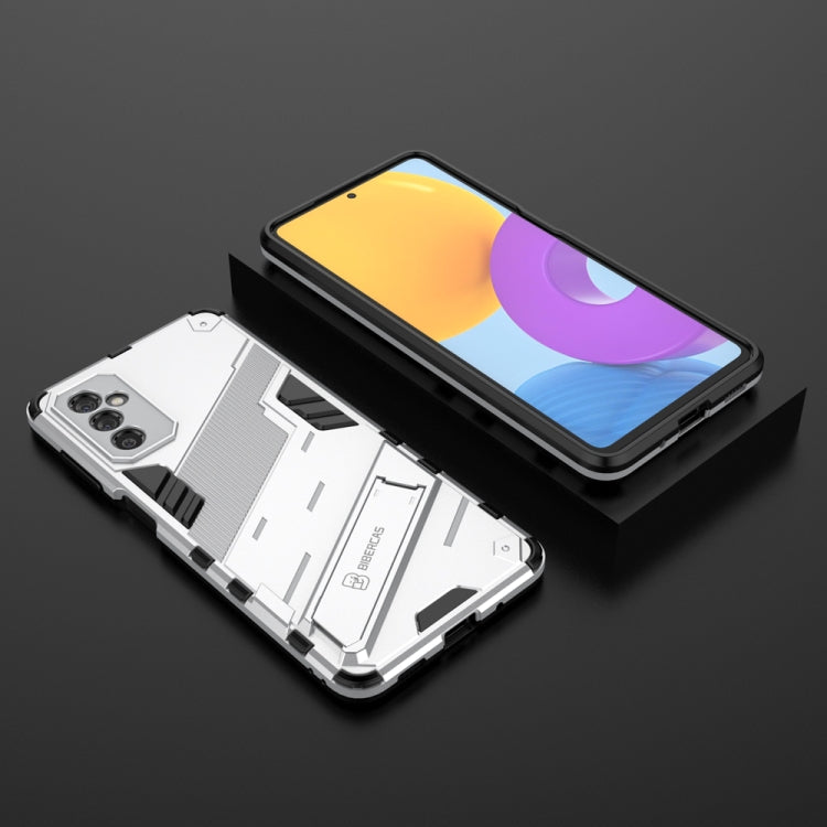For Samsung Galaxy M52 5G Punk Armor 2 in 1 PC + TPU Shockproof Phone Case with Invisible Holder