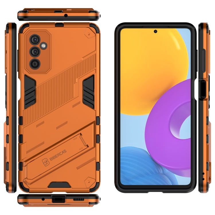 For Samsung Galaxy M52 5G Punk Armor 2 in 1 PC + TPU Shockproof Phone Case with Invisible Holder