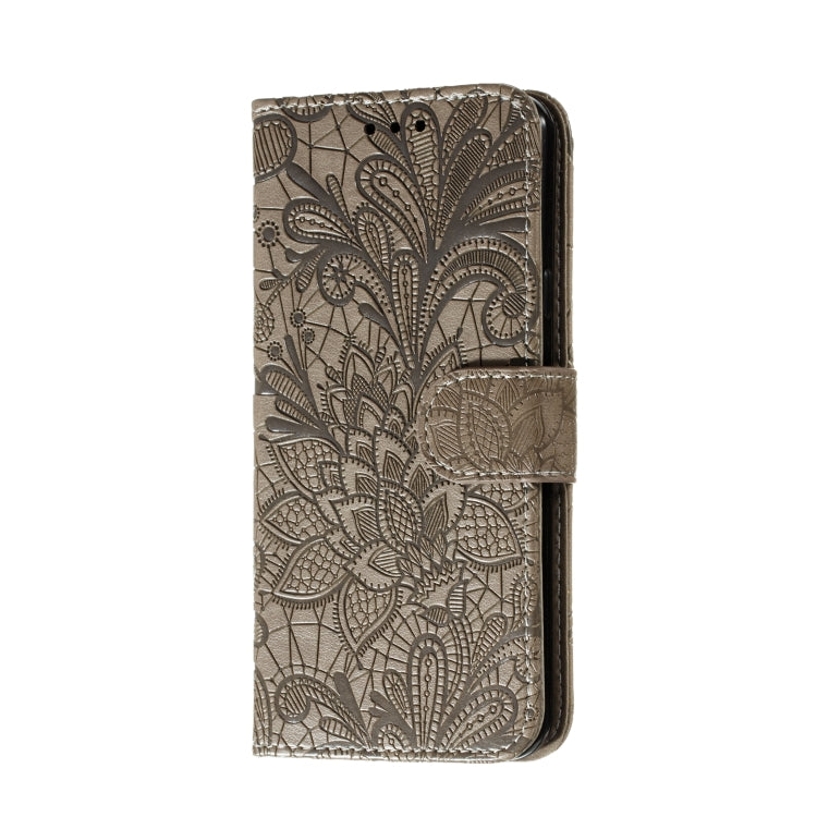 For LG K30 Lace Flower Horizontal Flip Leather Case with Holder & Card Slots & Wallet & Photo Frame