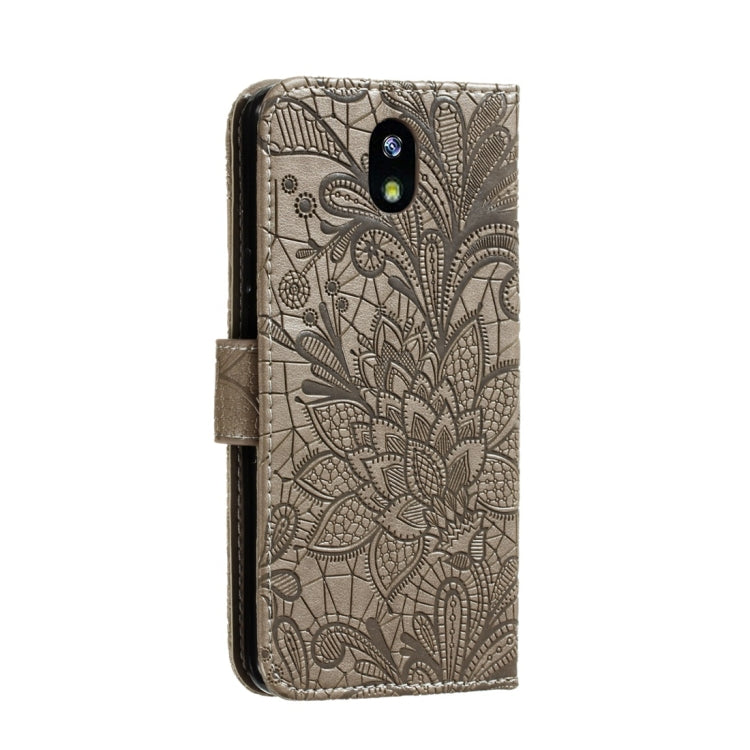 For LG K30 Lace Flower Horizontal Flip Leather Case with Holder & Card Slots & Wallet & Photo Frame