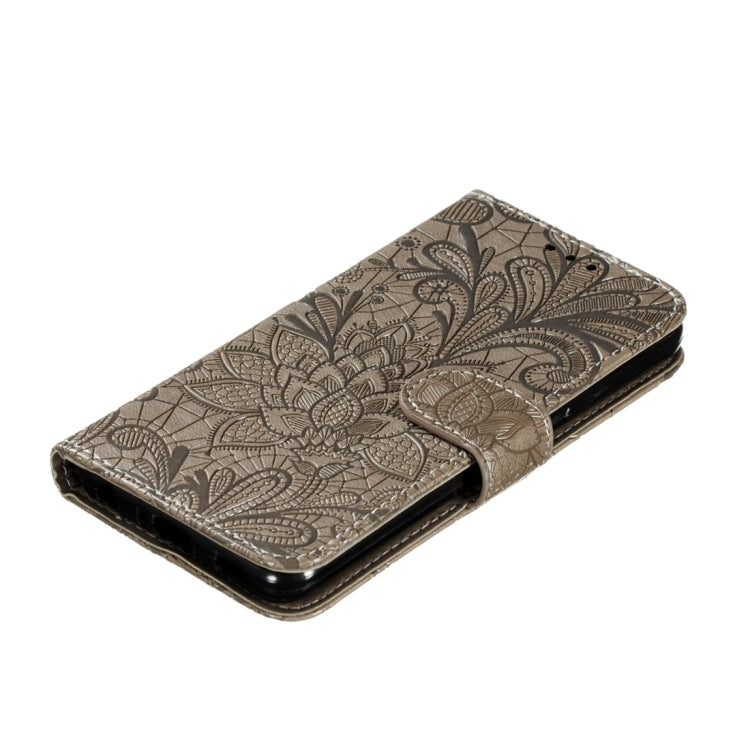 For LG K30 Lace Flower Horizontal Flip Leather Case with Holder & Card Slots & Wallet & Photo Frame