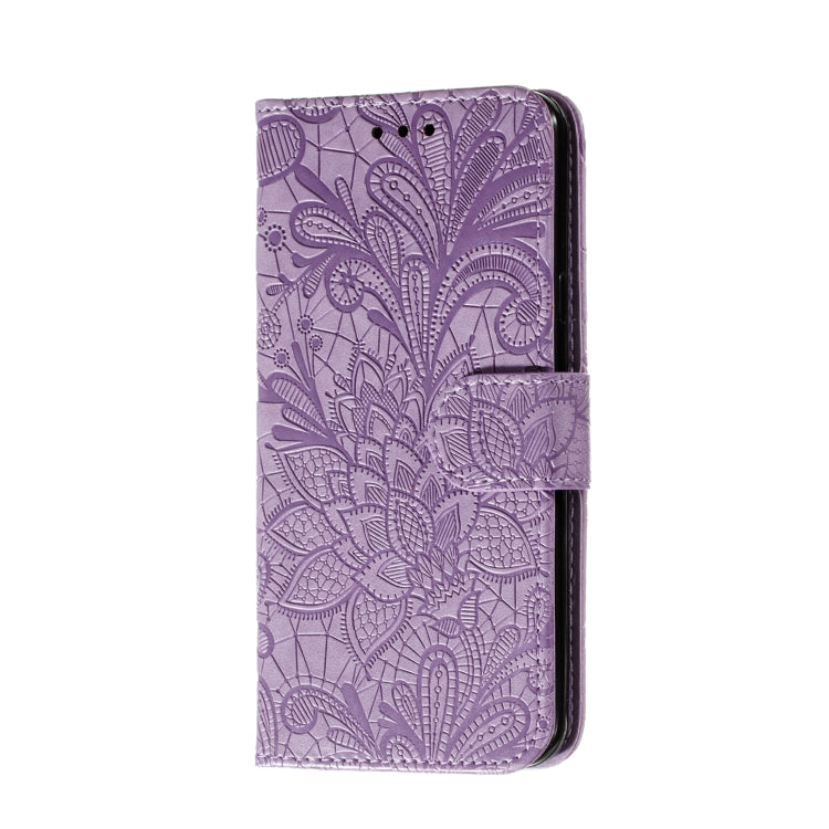 For LG K30 Lace Flower Horizontal Flip Leather Case with Holder & Card Slots & Wallet & Photo Frame