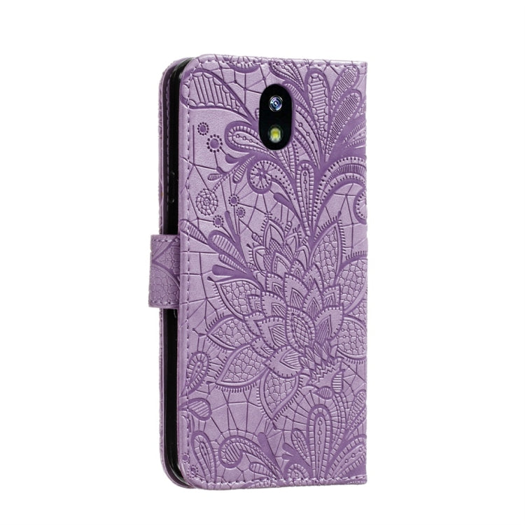 For LG K30 Lace Flower Horizontal Flip Leather Case with Holder & Card Slots & Wallet & Photo Frame