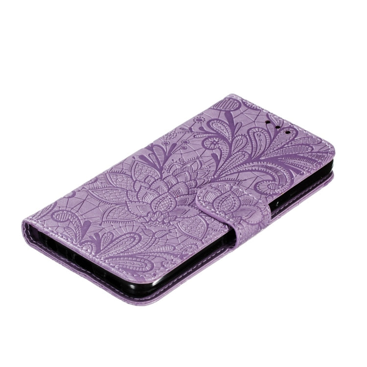 For LG K30 Lace Flower Horizontal Flip Leather Case with Holder & Card Slots & Wallet & Photo Frame
