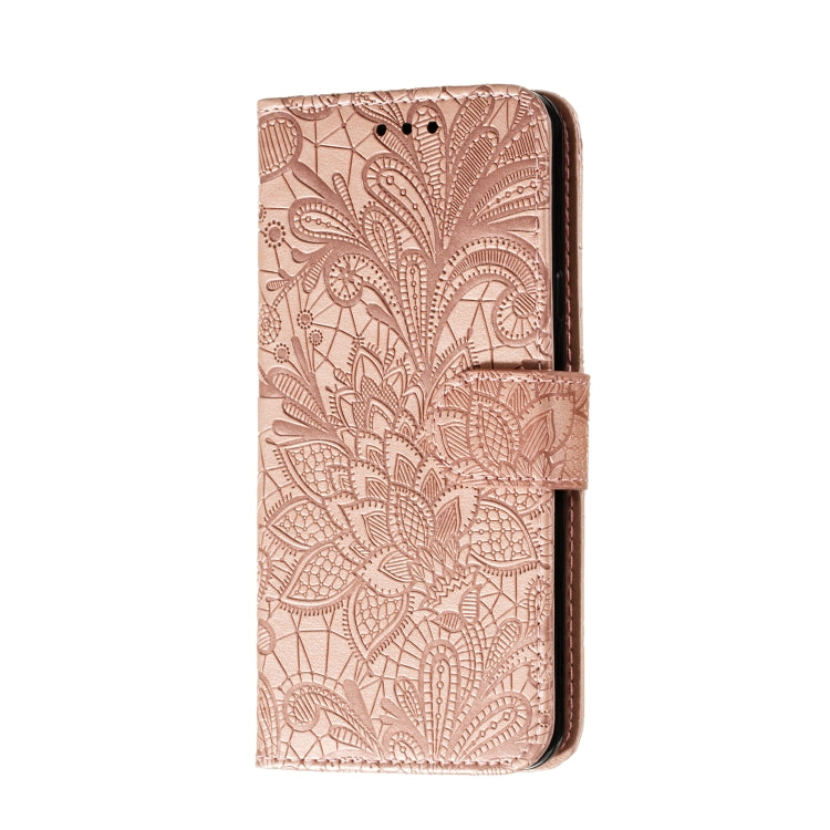 For LG K30 Lace Flower Horizontal Flip Leather Case with Holder & Card Slots & Wallet & Photo Frame
