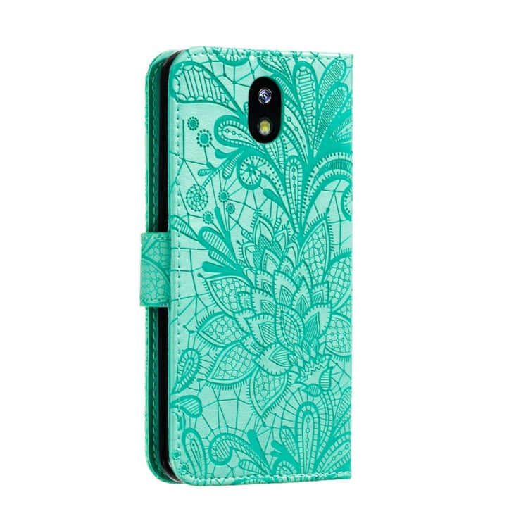 For LG K30 Lace Flower Horizontal Flip Leather Case with Holder & Card Slots & Wallet & Photo Frame