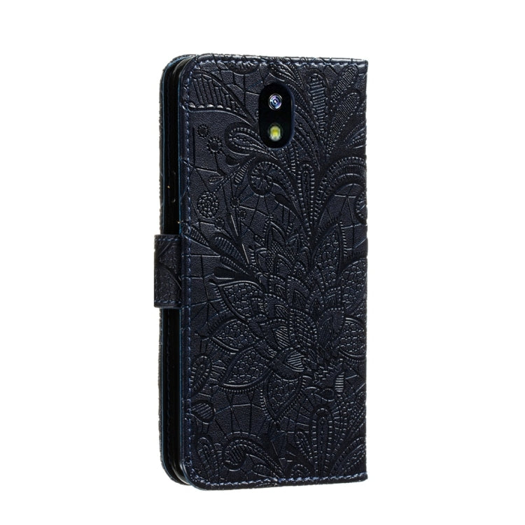 For LG K30 Lace Flower Horizontal Flip Leather Case with Holder & Card Slots & Wallet & Photo Frame
