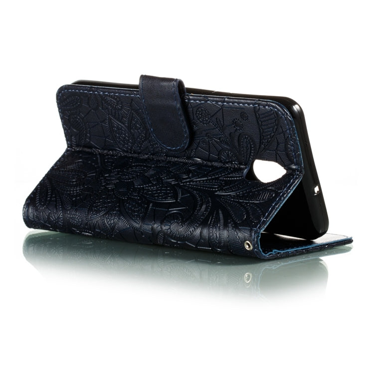 For LG K30 Lace Flower Horizontal Flip Leather Case with Holder & Card Slots & Wallet & Photo Frame