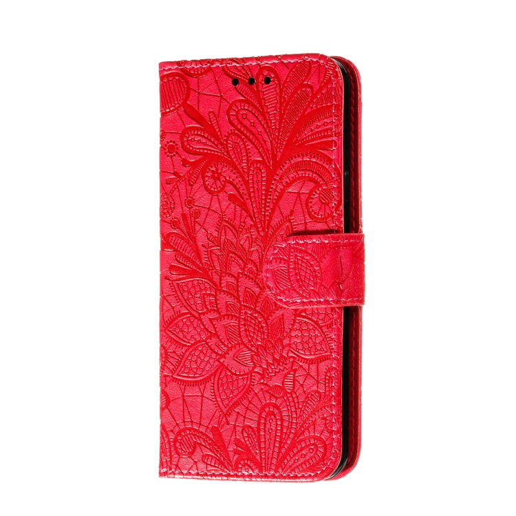 For LG K30 Lace Flower Horizontal Flip Leather Case with Holder & Card Slots & Wallet & Photo Frame