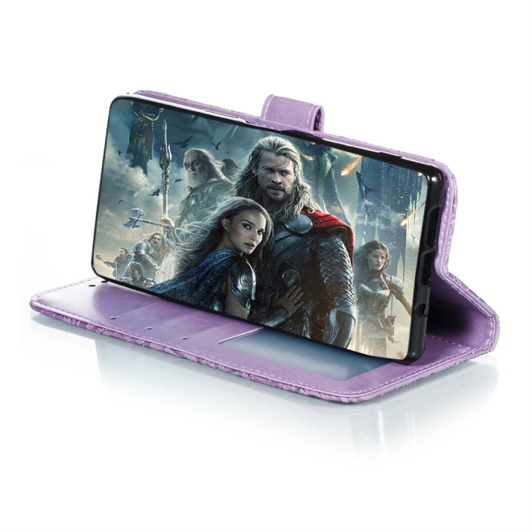 For Sony Xperia 5 Lace Flower Horizontal Flip Leather Case with Holder & Card Slots & Wallet & Photo Frame