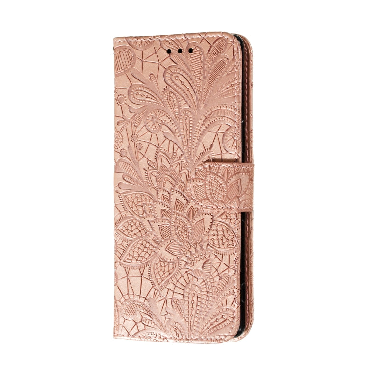For Sony Xperia 5 Lace Flower Horizontal Flip Leather Case with Holder & Card Slots & Wallet & Photo Frame