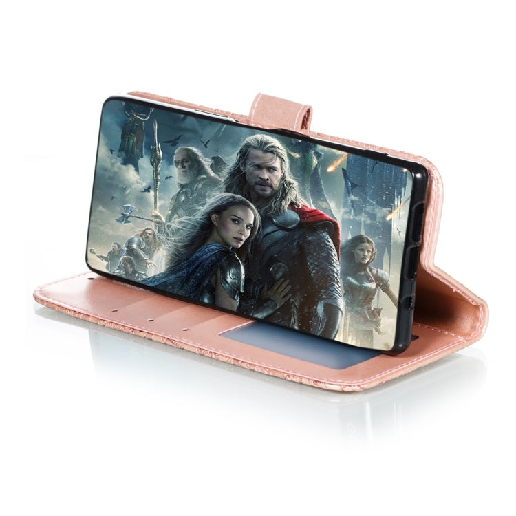 For Sony Xperia 5 Lace Flower Horizontal Flip Leather Case with Holder & Card Slots & Wallet & Photo Frame