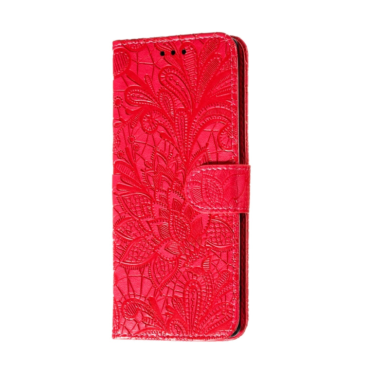 For Sony Xperia 5 Lace Flower Horizontal Flip Leather Case with Holder & Card Slots & Wallet & Photo Frame