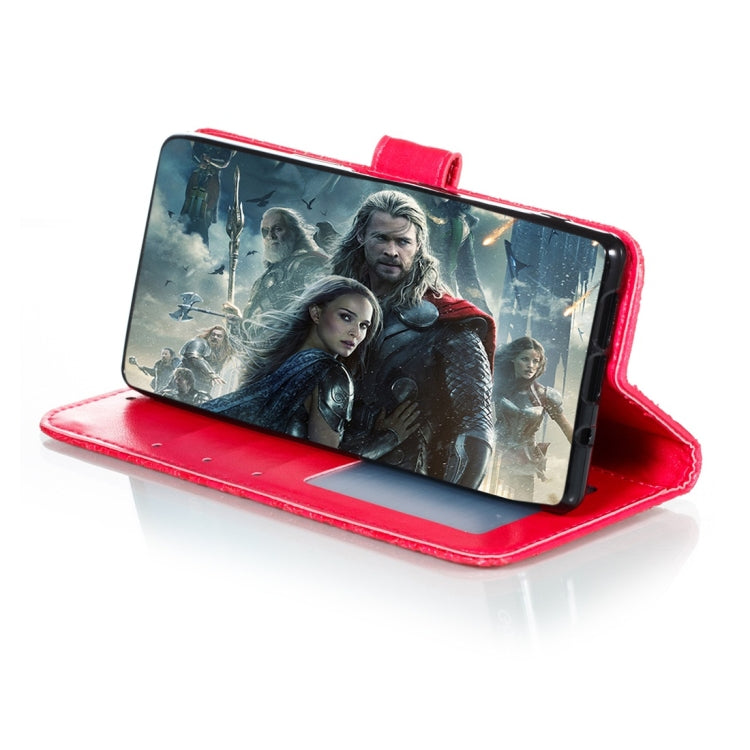 For Sony Xperia 5 Lace Flower Horizontal Flip Leather Case with Holder & Card Slots & Wallet & Photo Frame
