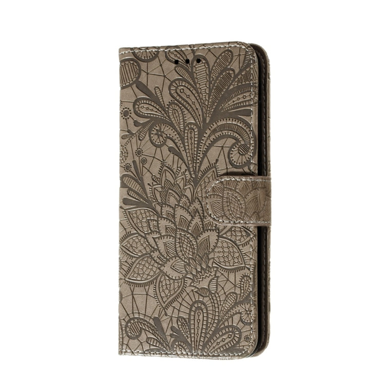 For Nokia 7.2 Lace Flower Horizontal Flip Leather Case with Holder & Card Slots & Wallet & Photo Frame