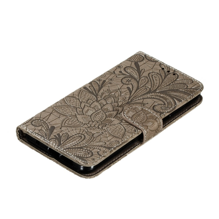 For Nokia 7.2 Lace Flower Horizontal Flip Leather Case with Holder & Card Slots & Wallet & Photo Frame