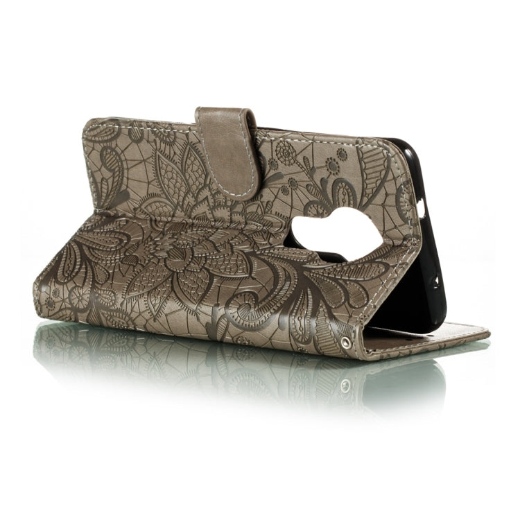 For Nokia 7.2 Lace Flower Horizontal Flip Leather Case with Holder & Card Slots & Wallet & Photo Frame
