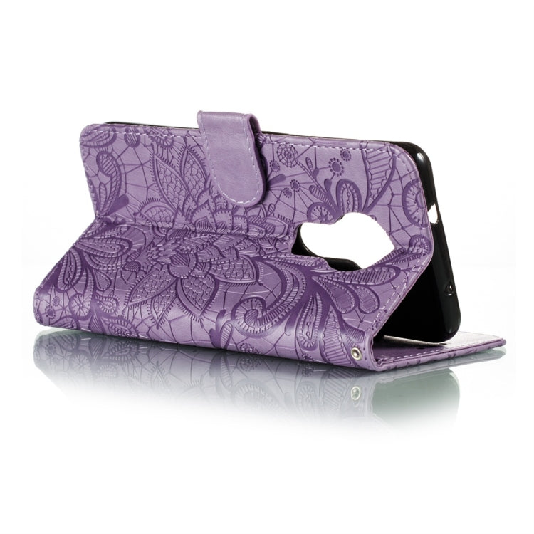 For Nokia 7.2 Lace Flower Horizontal Flip Leather Case with Holder & Card Slots & Wallet & Photo Frame