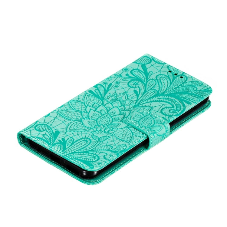 For Nokia 7.2 Lace Flower Horizontal Flip Leather Case with Holder & Card Slots & Wallet & Photo Frame