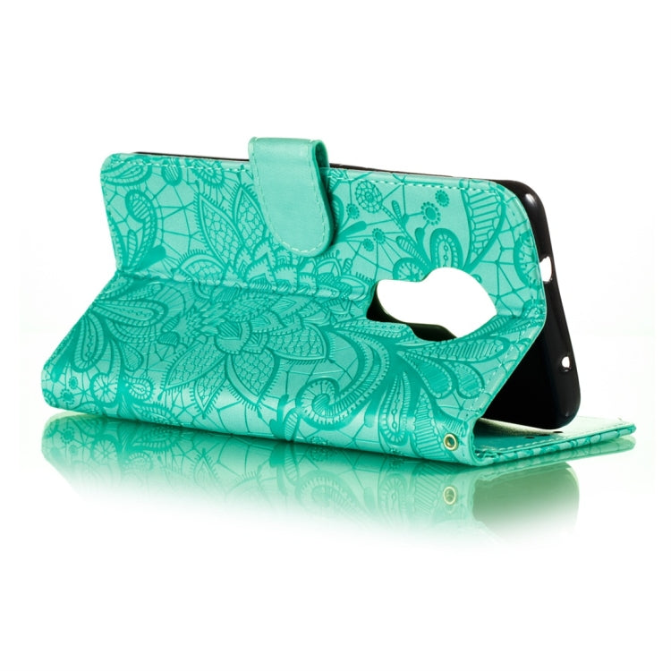 For Nokia 7.2 Lace Flower Horizontal Flip Leather Case with Holder & Card Slots & Wallet & Photo Frame