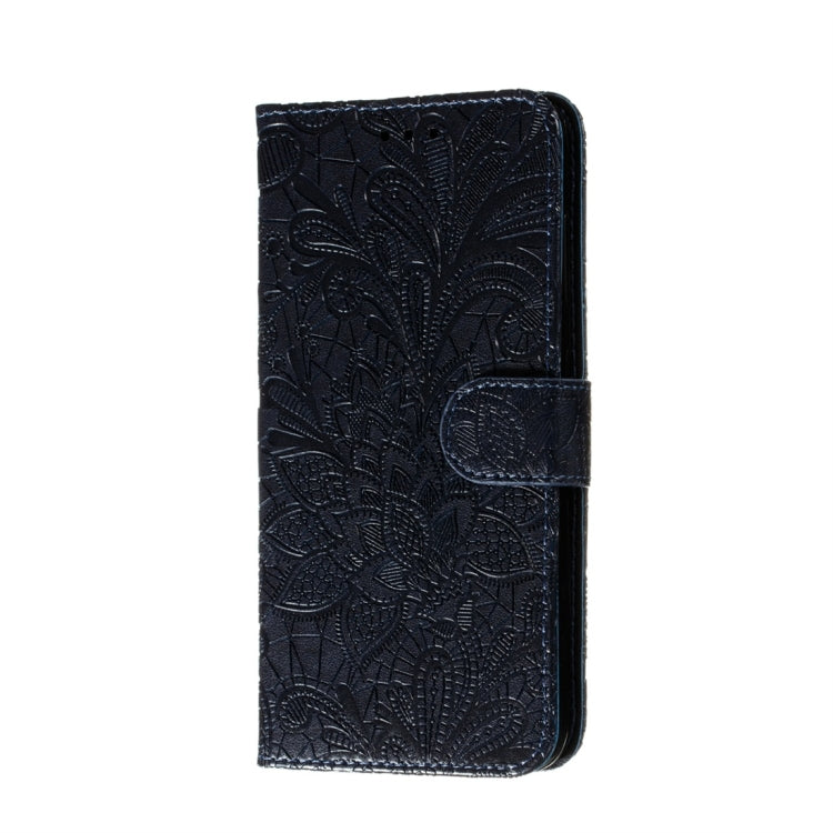 For Nokia 7.2 Lace Flower Horizontal Flip Leather Case with Holder & Card Slots & Wallet & Photo Frame