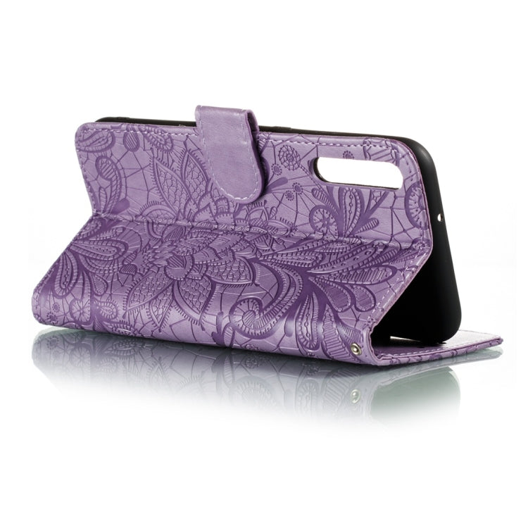 For Huawei Honor Play 3 Lace Flower Horizontal Flip Leather Case with Holder & Card Slots & Wallet & Photo Frame