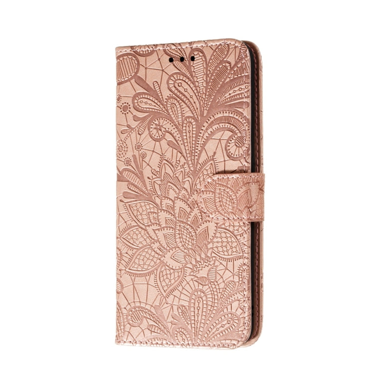 For Huawei Honor Play 3 Lace Flower Horizontal Flip Leather Case with Holder & Card Slots & Wallet & Photo Frame