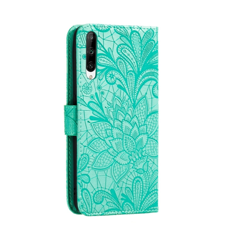 For Huawei Honor Play 3 Lace Flower Horizontal Flip Leather Case with Holder & Card Slots & Wallet & Photo Frame