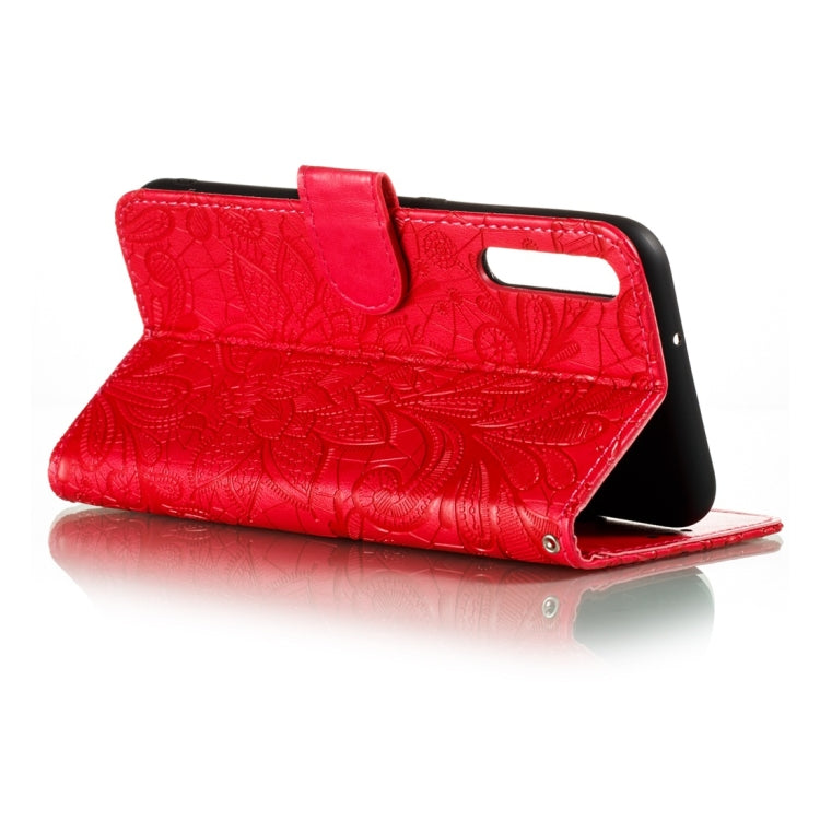 For Huawei Honor Play 3 Lace Flower Horizontal Flip Leather Case with Holder & Card Slots & Wallet & Photo Frame