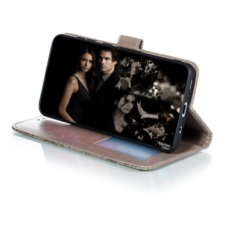 For Galaxy A70s Lace Flower Horizontal Flip Leather Case with Holder & Card Slots & Wallet & Photo Frame