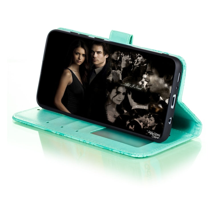 For Galaxy A70s Lace Flower Horizontal Flip Leather Case with Holder & Card Slots & Wallet & Photo Frame