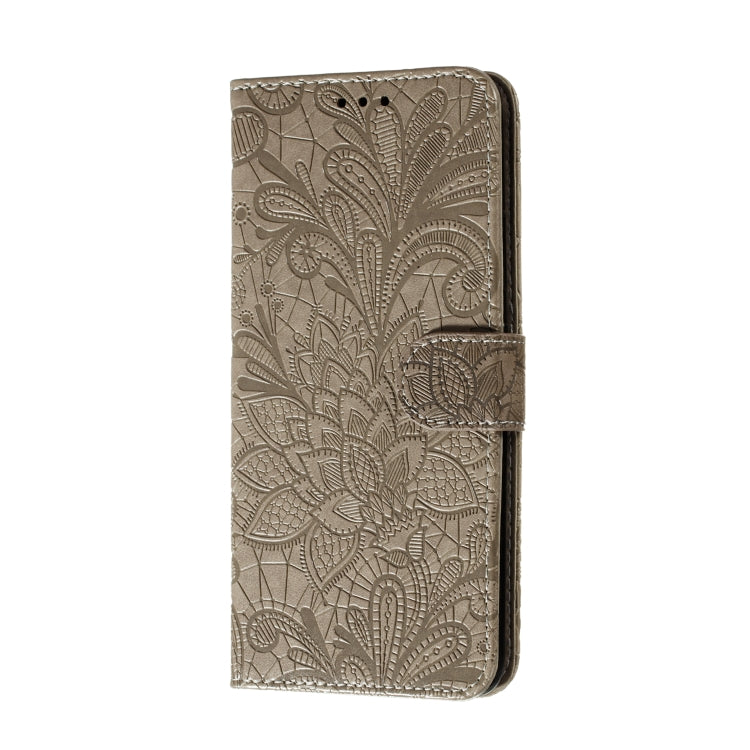 For Galaxy A90 5G Lace Flower Horizontal Flip Leather Case with Holder & Card Slots & Wallet & Photo Frame
