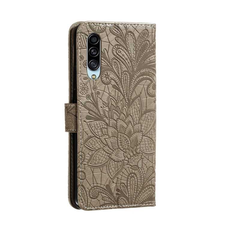 For Galaxy A90 5G Lace Flower Horizontal Flip Leather Case with Holder & Card Slots & Wallet & Photo Frame